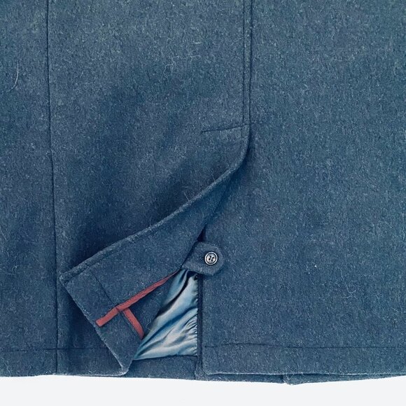 Michael Kors charcoal grey wool blend dress coat Mens Size XL classic luxury - Picture 11 of 14